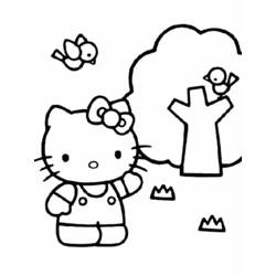 Dibujo para colorear: Hello Kitty (Dibujos animados) #36883 - Dibujos para Colorear e Imprimir Gratis