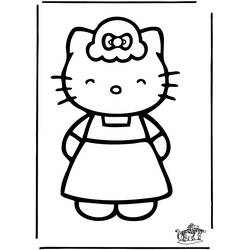 Dibujo para colorear: Hello Kitty (Dibujos animados) #36888 - Dibujos para Colorear e Imprimir Gratis