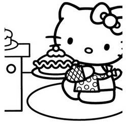 Dibujo para colorear: Hello Kitty (Dibujos animados) #36901 - Dibujos para Colorear e Imprimir Gratis