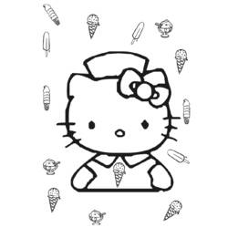 Dibujo para colorear: Hello Kitty (Dibujos animados) #36907 - Dibujos para Colorear e Imprimir Gratis