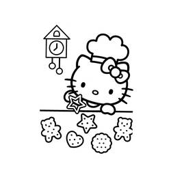 Dibujo para colorear: Hello Kitty (Dibujos animados) #36918 - Dibujos para Colorear e Imprimir Gratis