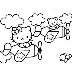 Dibujo para colorear: Hello Kitty (Dibujos animados) #36923 - Dibujos para Colorear e Imprimir Gratis