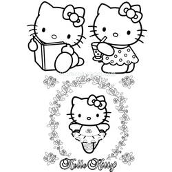 Dibujo para colorear: Hello Kitty (Dibujos animados) #36924 - Dibujos para Colorear e Imprimir Gratis