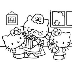 Dibujo para colorear: Hello Kitty (Dibujos animados) #36927 - Dibujos para Colorear e Imprimir Gratis