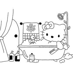 Dibujo para colorear: Hello Kitty (Dibujos animados) #36932 - Dibujos para Colorear e Imprimir Gratis