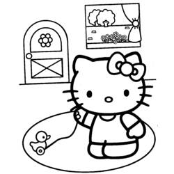 Dibujo para colorear: Hello Kitty (Dibujos animados) #36937 - Dibujos para Colorear e Imprimir Gratis
