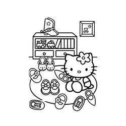 Dibujo para colorear: Hello Kitty (Dibujos animados) #36942 - Dibujos para Colorear e Imprimir Gratis