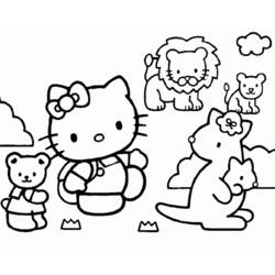 Dibujo para colorear: Hello Kitty (Dibujos animados) #36943 - Dibujos para Colorear e Imprimir Gratis