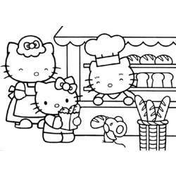 Dibujo para colorear: Hello Kitty (Dibujos animados) #36945 - Dibujos para Colorear e Imprimir Gratis