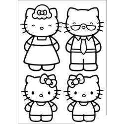 Dibujo para colorear: Hello Kitty (Dibujos animados) #36947 - Dibujos para Colorear e Imprimir Gratis