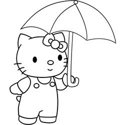 Dibujo para colorear: Hello Kitty (Dibujos animados) #36948 - Dibujos para Colorear e Imprimir Gratis