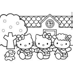 Dibujo para colorear: Hello Kitty (Dibujos animados) #36952 - Dibujos para Colorear e Imprimir Gratis