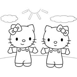 Dibujo para colorear: Hello Kitty (Dibujos animados) #36954 - Dibujos para Colorear e Imprimir Gratis