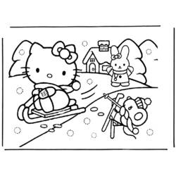 Dibujo para colorear: Hello Kitty (Dibujos animados) #36959 - Dibujos para Colorear e Imprimir Gratis