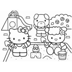 Dibujo para colorear: Hello Kitty (Dibujos animados) #36960 - Dibujos para Colorear e Imprimir Gratis