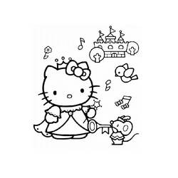 Dibujo para colorear: Hello Kitty (Dibujos animados) #36964 - Dibujos para Colorear e Imprimir Gratis