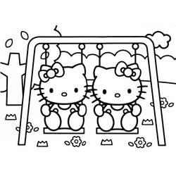 Dibujo para colorear: Hello Kitty (Dibujos animados) #36999 - Dibujos para Colorear e Imprimir Gratis