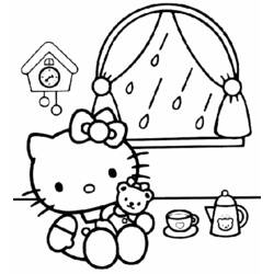 Dibujo para colorear: Hello Kitty (Dibujos animados) #37000 - Dibujos para Colorear e Imprimir Gratis