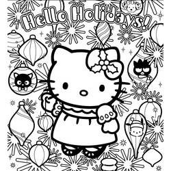 Dibujo para colorear: Hello Kitty (Dibujos animados) #37002 - Dibujos para Colorear e Imprimir Gratis