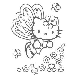 Dibujo para colorear: Hello Kitty (Dibujos animados) #37006 - Dibujos para Colorear e Imprimir Gratis