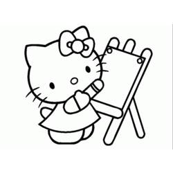 Dibujo para colorear: Hello Kitty (Dibujos animados) #37013 - Dibujos para Colorear e Imprimir Gratis