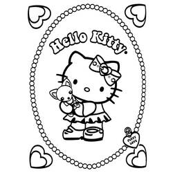 Dibujo para colorear: Hello Kitty (Dibujos animados) #37014 - Dibujos para Colorear e Imprimir Gratis