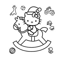 Dibujo para colorear: Hello Kitty (Dibujos animados) #37015 - Dibujos para Colorear e Imprimir Gratis