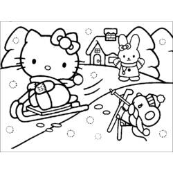 Dibujo para colorear: Hello Kitty (Dibujos animados) #37019 - Dibujos para Colorear e Imprimir Gratis