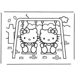 Dibujo para colorear: Hello Kitty (Dibujos animados) #37022 - Dibujos para Colorear e Imprimir Gratis