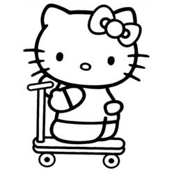 Dibujo para colorear: Hello Kitty (Dibujos animados) #37025 - Dibujos para Colorear e Imprimir Gratis