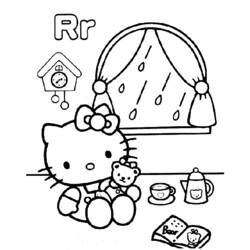 Dibujo para colorear: Hello Kitty (Dibujos animados) #37027 - Dibujos para Colorear e Imprimir Gratis