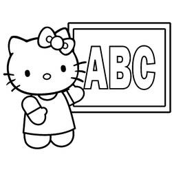 Dibujo para colorear: Hello Kitty (Dibujos animados) #37030 - Dibujos para Colorear e Imprimir Gratis
