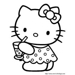 Dibujo para colorear: Hello Kitty (Dibujos animados) #37032 - Dibujos para Colorear e Imprimir Gratis