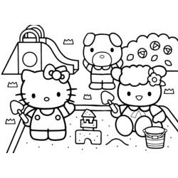 Dibujo para colorear: Hello Kitty (Dibujos animados) #37034 - Dibujos para Colorear e Imprimir Gratis