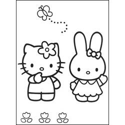 Dibujo para colorear: Hello Kitty (Dibujos animados) #37035 - Dibujos para Colorear e Imprimir Gratis