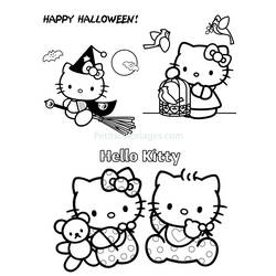 Dibujo para colorear: Hello Kitty (Dibujos animados) #37038 - Dibujos para Colorear e Imprimir Gratis