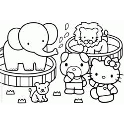 Dibujo para colorear: Hello Kitty (Dibujos animados) #37039 - Dibujos para Colorear e Imprimir Gratis