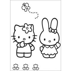 Dibujo para colorear: Hello Kitty (Dibujos animados) #37045 - Dibujos para Colorear e Imprimir Gratis