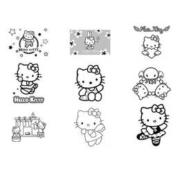 Dibujo para colorear: Hello Kitty (Dibujos animados) #37050 - Dibujos para Colorear e Imprimir Gratis