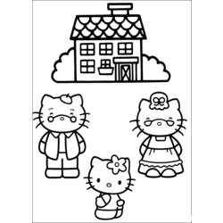 Dibujo para colorear: Hello Kitty (Dibujos animados) #37054 - Dibujos para Colorear e Imprimir Gratis