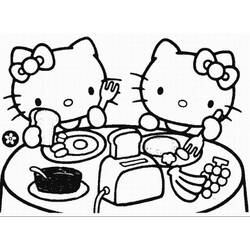 Dibujo para colorear: Hello Kitty (Dibujos animados) #37055 - Dibujos para Colorear e Imprimir Gratis