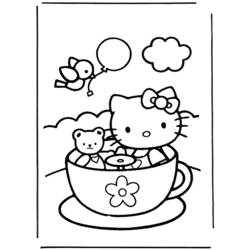 Dibujo para colorear: Hello Kitty (Dibujos animados) #37060 - Dibujos para Colorear e Imprimir Gratis