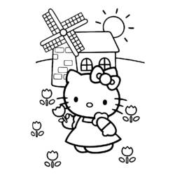 Dibujo para colorear: Hello Kitty (Dibujos animados) #37069 - Dibujos para Colorear e Imprimir Gratis