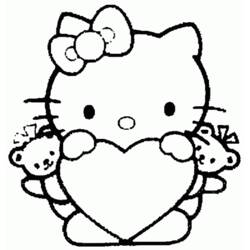 Dibujo para colorear: Hello Kitty (Dibujos animados) #37070 - Dibujos para Colorear e Imprimir Gratis