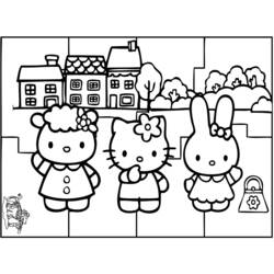 Dibujo para colorear: Hello Kitty (Dibujos animados) #37072 - Dibujos para Colorear e Imprimir Gratis