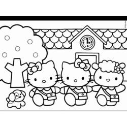 Dibujo para colorear: Hello Kitty (Dibujos animados) #37080 - Dibujos para Colorear e Imprimir Gratis