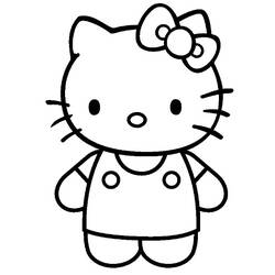 Dibujo para colorear: Hello Kitty (Dibujos animados) #37085 - Dibujos para Colorear e Imprimir Gratis