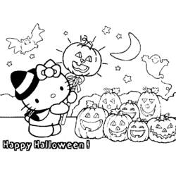 Dibujo para colorear: Hello Kitty (Dibujos animados) #37088 - Dibujos para Colorear e Imprimir Gratis
