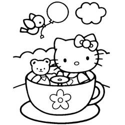 Dibujo para colorear: Hello Kitty (Dibujos animados) #37092 - Dibujos para Colorear e Imprimir Gratis