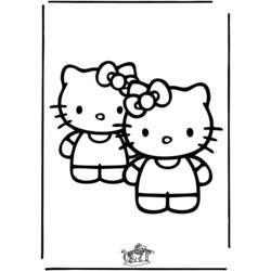 Dibujo para colorear: Hello Kitty (Dibujos animados) #37097 - Dibujos para Colorear e Imprimir Gratis